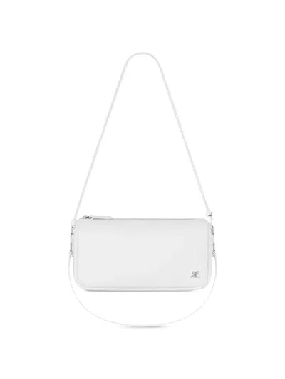 Courrèges Small Three Sixty Shoulder Bag In White