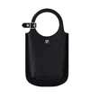Courrèges Black Slim Holy Crossbody Bag In Black