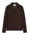 Courrèges Snap-button Shirt Jacket In Brown