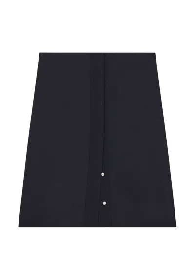 Courrèges Snap-fastening Mini Skirt In Blue