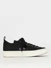 Courrèges Canvas 01 Embroidered-logo Sneakers In Black