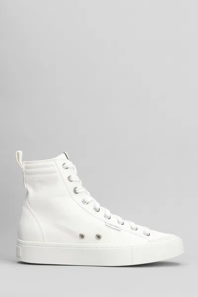 COURRÈGES SNEAKERS IN WHITE FABRIC