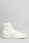 Courrèges Bitume High Sneakers In White