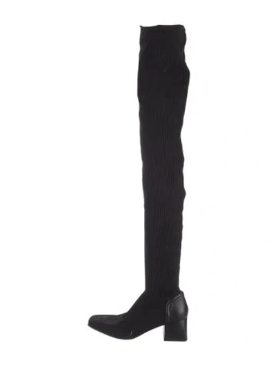 Pre-owned Courrèges Sock Boots In Black