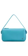 Courrèges Small Three Sixty Shoulder Bag In Blue