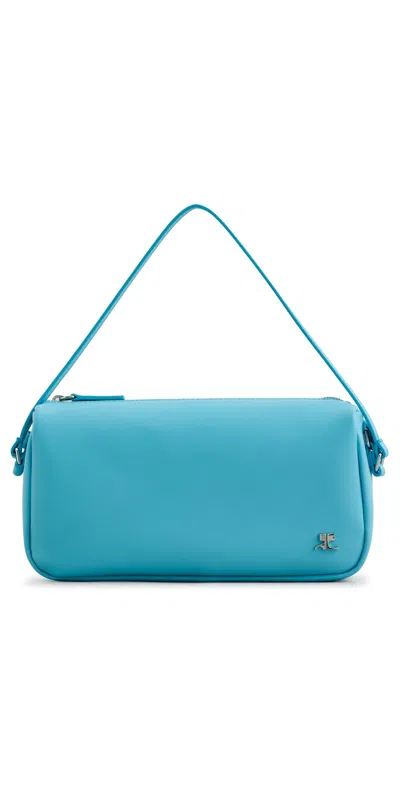 Courrèges Small Three Sixty Shoulder Bag In Blue