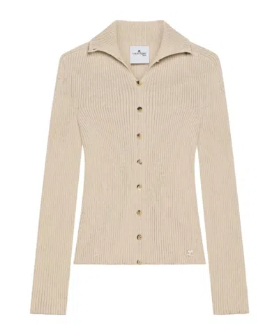 Courrèges Solar Cardigan In Neutral