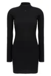 Courrèges 'solar Light Rib' Dress In Black
