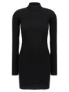 Courrèges Dress With Logo In Black