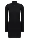 Courrèges Dress With Logo In Black