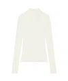 Courrèges Mockneck Sweater In White