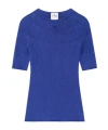 Courrèges Solar Light Rib Sweater In Sapphire