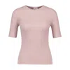 Courrèges Solar Ss Sweater In Pink
