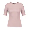 Courrèges Solar Ss Sweater In Pink