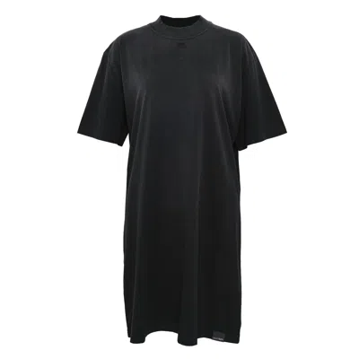 Courrèges Solarized T-shirt Dress In Black