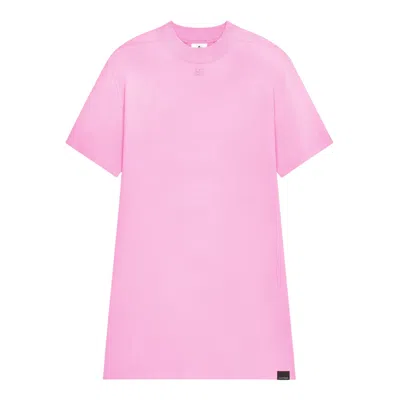 Courrèges Solarized T-shirt Dress In Pink