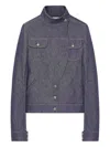 Courrèges Split-sleeve Denim Jacket In Blue