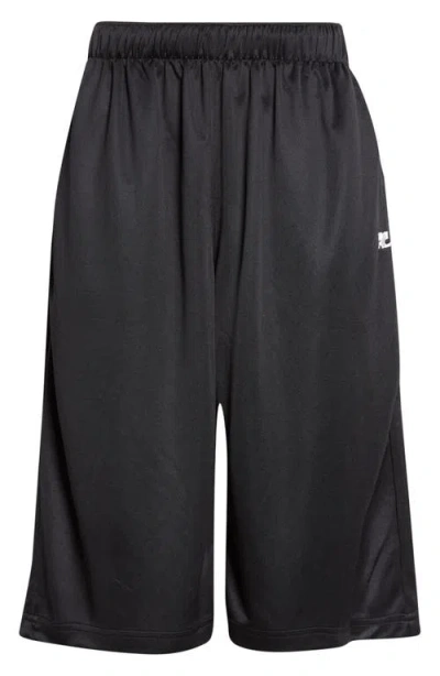 Courrèges Sport Back Panel Shorts In Black