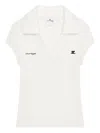 Courrèges Sports Cropped Polo Clothing In White