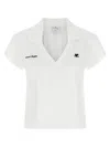 Courrèges Sports Cropped T-shirt In White