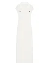 Courrèges Sports Polo Long Dress Clothing In White