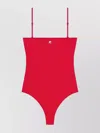 Courrèges Square Neck One-piece With Adjustable Straps