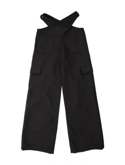 Pre-owned Courrèges Square Neckline Jumpsuit In Black