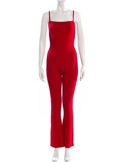 Pre-owned Courrèges Square Neckline Jumpsuit In Orange