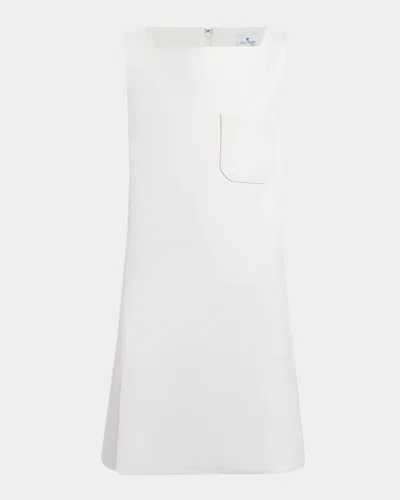 Courrèges Square-neck Sleeveless Cut-out Mini Dress In White