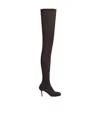 Courrèges Square-toe Mesh Boots In Black