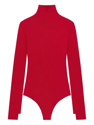 COURRÈGES STAND-UP COLLAR BODYSUIT