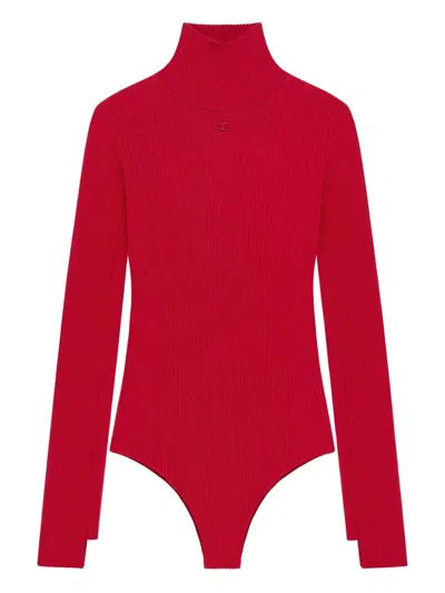 COURRÈGES STAND-UP COLLAR BODYSUIT