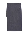 Courrèges Straight Denim Skirt In Black
