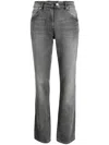 Courrèges Straight-leg Cotton Jeans In Black