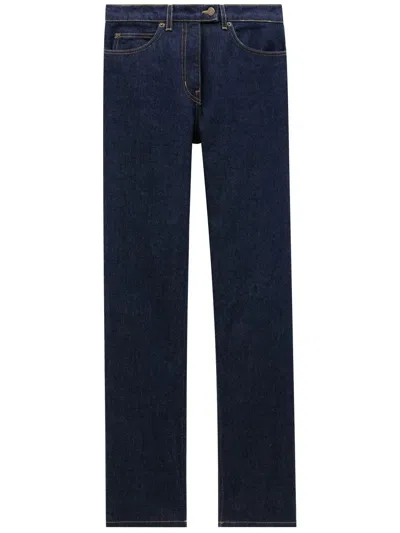 Courrèges Straight-leg Cut Jeans In Blue
