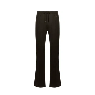 Courrèges Straight Leg Logo Pants In Black