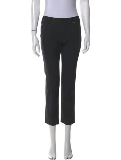 Pre-owned Courrèges Straight Leg Pants In Black