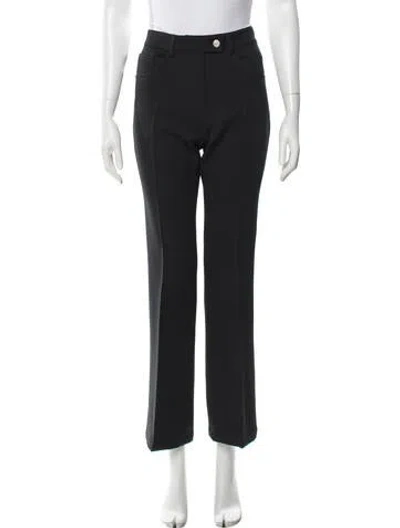 Pre-owned Courrèges Straight Leg Pants In Black