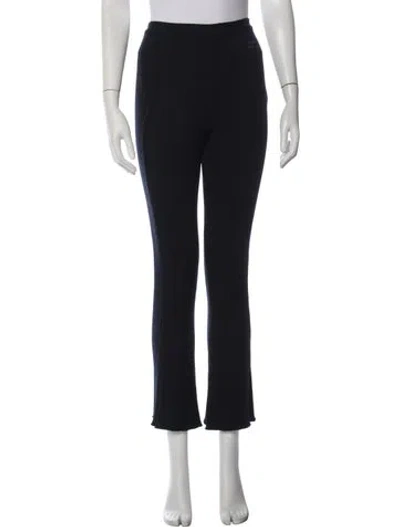 Pre-owned Courrèges Straight Leg Pants In Blue