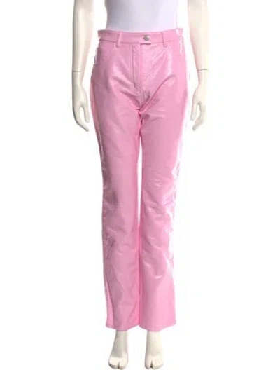 Pre-owned Courrèges Straight Leg Pants W/ Tags In Pink
