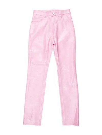 Pre-owned Courrèges Straight Leg Pants W/ Tags In Pink