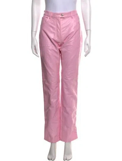Pre-owned Courrèges Straight Leg Pants W/ Tags In Pink