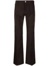 Courrèges Bootcut Pants In Brown