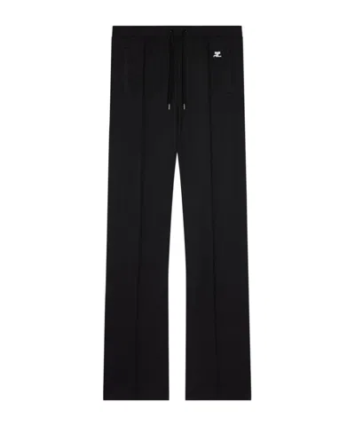 COURRÈGES COURRÈGES LOGO EMBROIDERED DRAWSTRING PANTS