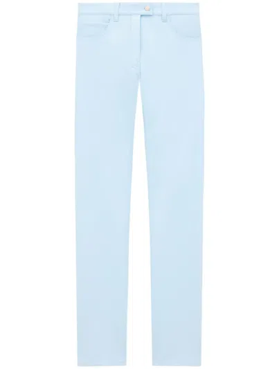 Courrèges Vinyl Five-pocket Trousers In 7005 Sky