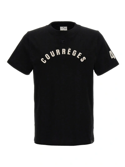 COURRÈGES STRAIGHT PRINTED T-SHIRT