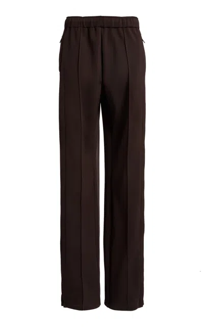 Courrèges Straight-leg Interlock Sweatpants In Brown