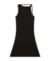 Courrèges Strap-detail Jersey Minidress In Black