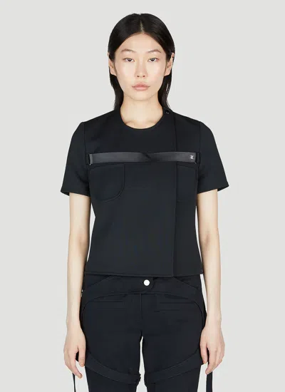 Courrèges Strap Racer Top In Black