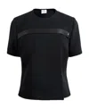 Courrèges Strap Racer Twill T-shirt In Black